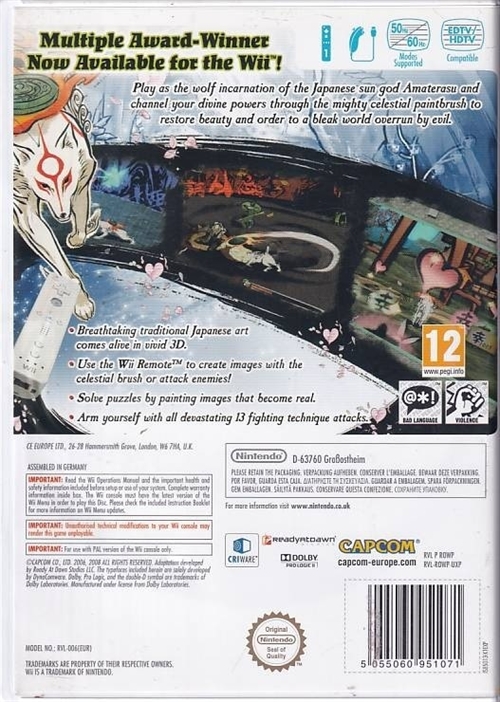 Okami - Nintendo Wii (B Grade) (Used)